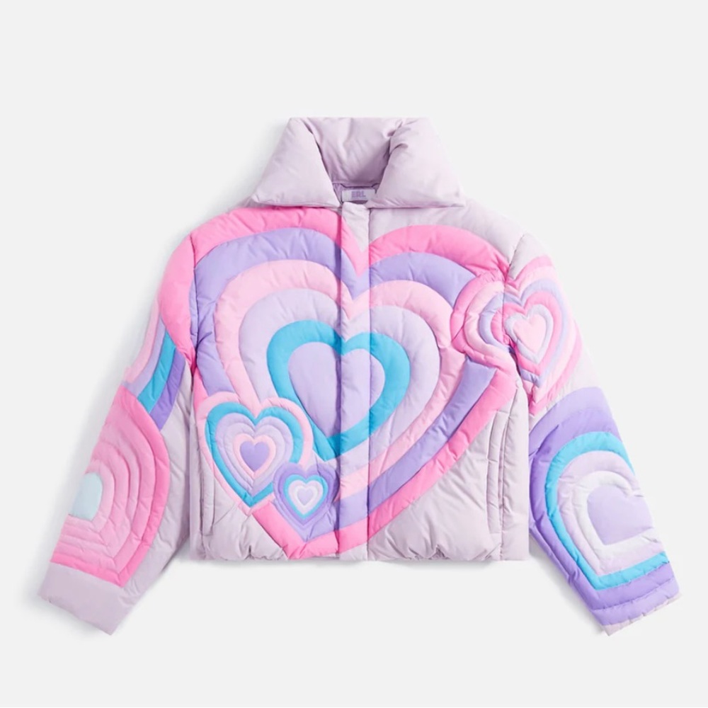 ERL Unisex Heart Puffer Woven Size SMALL Like New